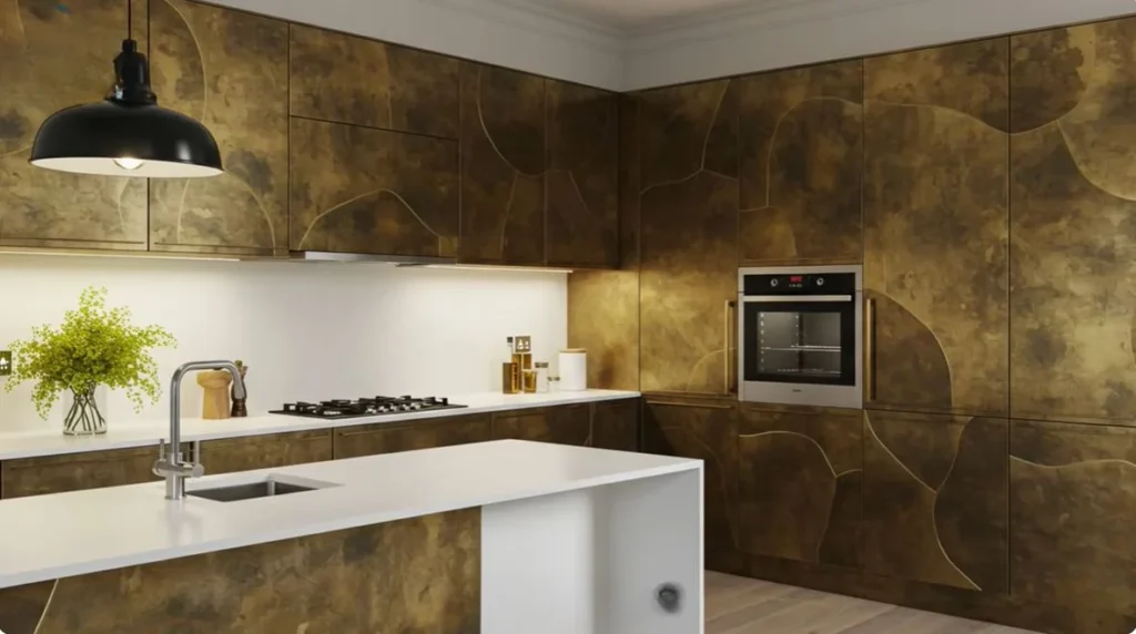 Stylish Kitchen Cabinets with oven